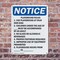 Signmission Playground Rules 1. Use Playground, 7 in W x Rectangle, Plastic OS-2PACK-NS-P-710-V-17322 - alternate 3